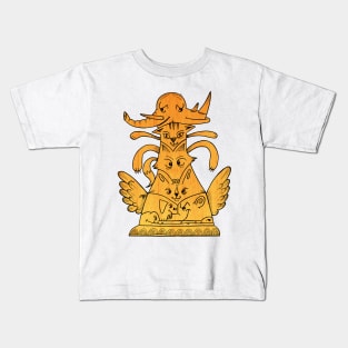 Animal Totem Pole Kids T-Shirt